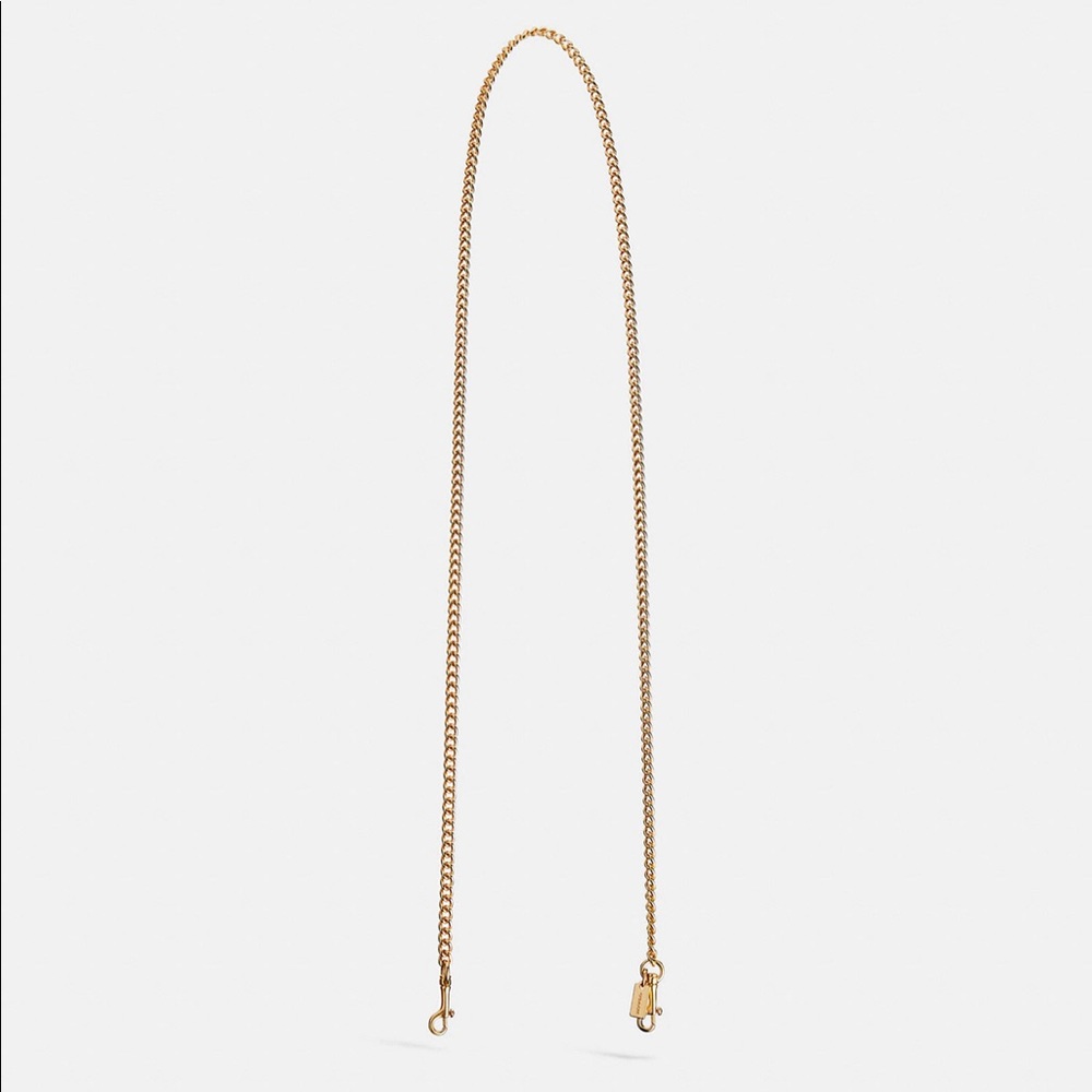 Coach gold chain strap